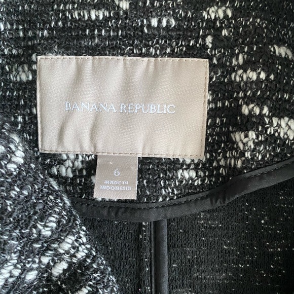 Banana Republic Knit Zip Moto Twead Marled Fall Winter Jacket Coat - Picture 3 of 9